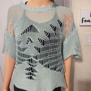 HYFVE Mint Green Knit Blouse